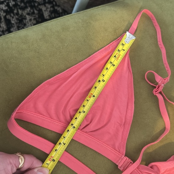 Lululemon Simply There Triangle Bralette Rustic Coral Sz L 38 - Picture 8 of 9